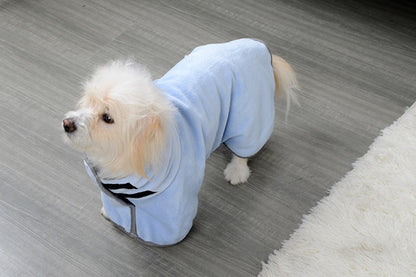 Microfiber Quick-Drying Pet Absorbent Towel - Dog Bathrobe and Bath Towel for Dogs and Cats