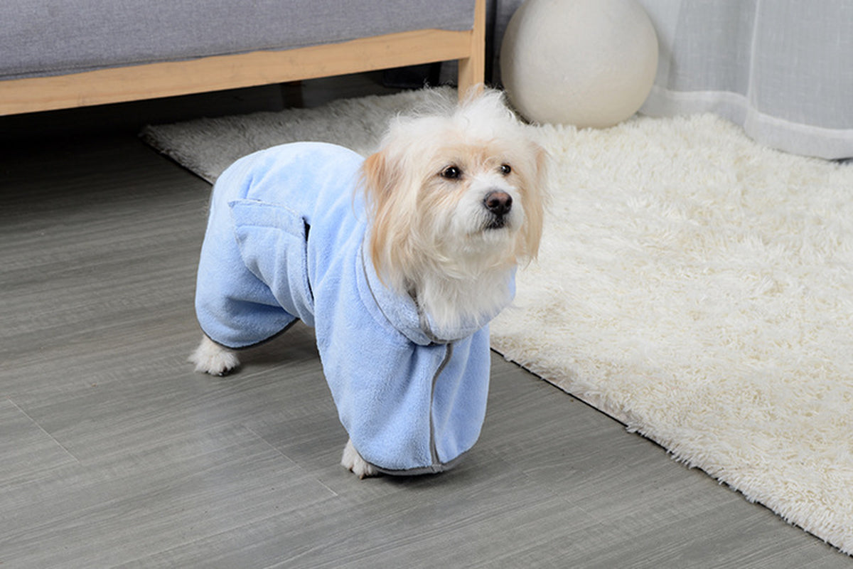 Microfiber Quick-Drying Pet Absorbent Towel - Dog Bathrobe and Bath Towel for Dogs and Cats