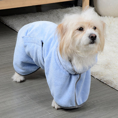 Microfiber Quick-Drying Pet Absorbent Towel - Dog Bathrobe and Bath Towel for Dogs and Cats