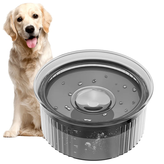 70Oz/2L Dog Water Bowl, Dog Bowl No Spill Large Capacity Slow Water Feeder, Spill Proof Pet Water Dispenser Vehicle/Outdoor/Indoor Drinking Water Bowl for Dogs and Cats