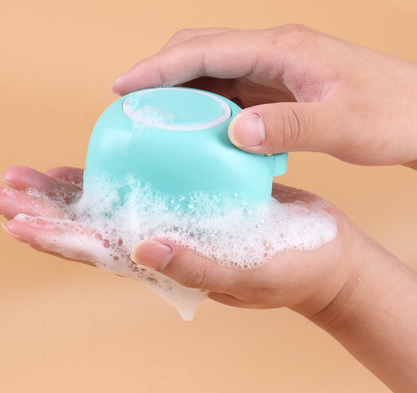 Silicone Bath & Deshedding Brush for Dogs & Cats