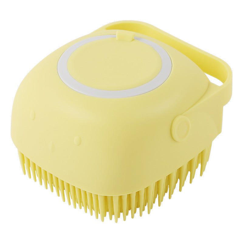 Silicone Bath & Deshedding Brush for Dogs & Cats