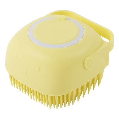 Silicone Bath & Deshedding Brush for Dogs & Cats