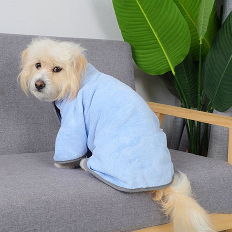Microfiber Quick-Drying Pet Absorbent Towel - Dog Bathrobe and Bath Towel for Dogs and Cats
