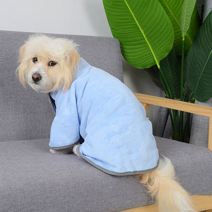 Microfiber Quick-Drying Pet Absorbent Towel - Dog Bathrobe and Bath Towel for Dogs and Cats