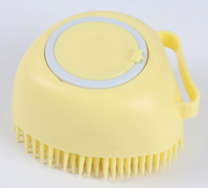 Silicone Bath & Deshedding Brush for Dogs & Cats
