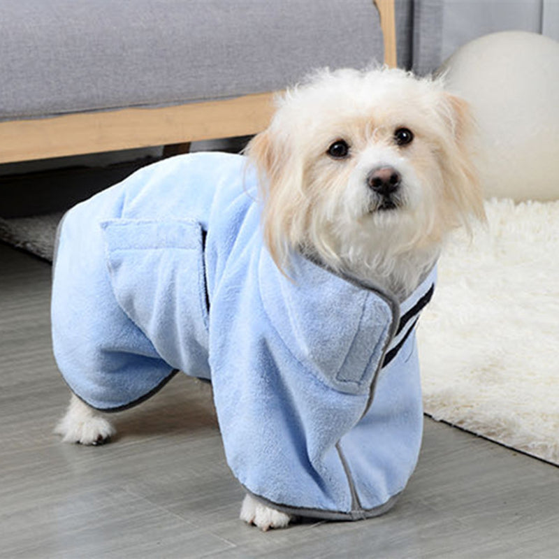 Microfiber Quick-Drying Pet Absorbent Towel - Dog Bathrobe and Bath Towel for Dogs and Cats