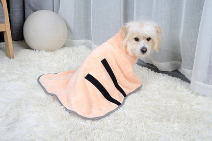 Microfiber Quick-Drying Pet Absorbent Towel - Dog Bathrobe and Bath Towel for Dogs and Cats