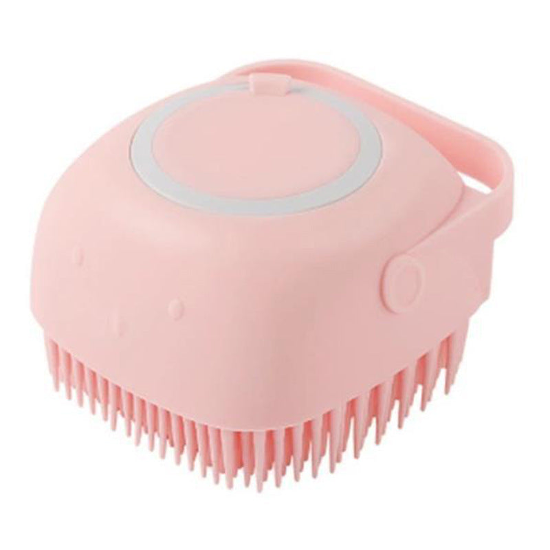 Silicone Bath & Deshedding Brush for Dogs & Cats
