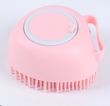 Silicone Bath & Deshedding Brush for Dogs & Cats