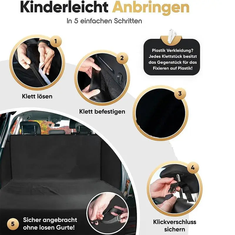 Waterproof Dog Back Seat Hammock