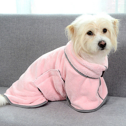 Microfiber Quick-Drying Pet Absorbent Towel - Dog Bathrobe and Bath Towel for Dogs and Cats