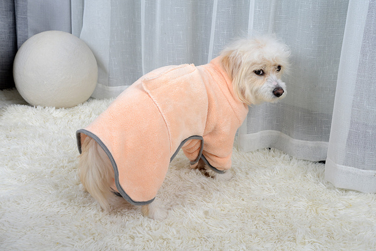 Microfiber Quick-Drying Pet Absorbent Towel - Dog Bathrobe and Bath Towel for Dogs and Cats