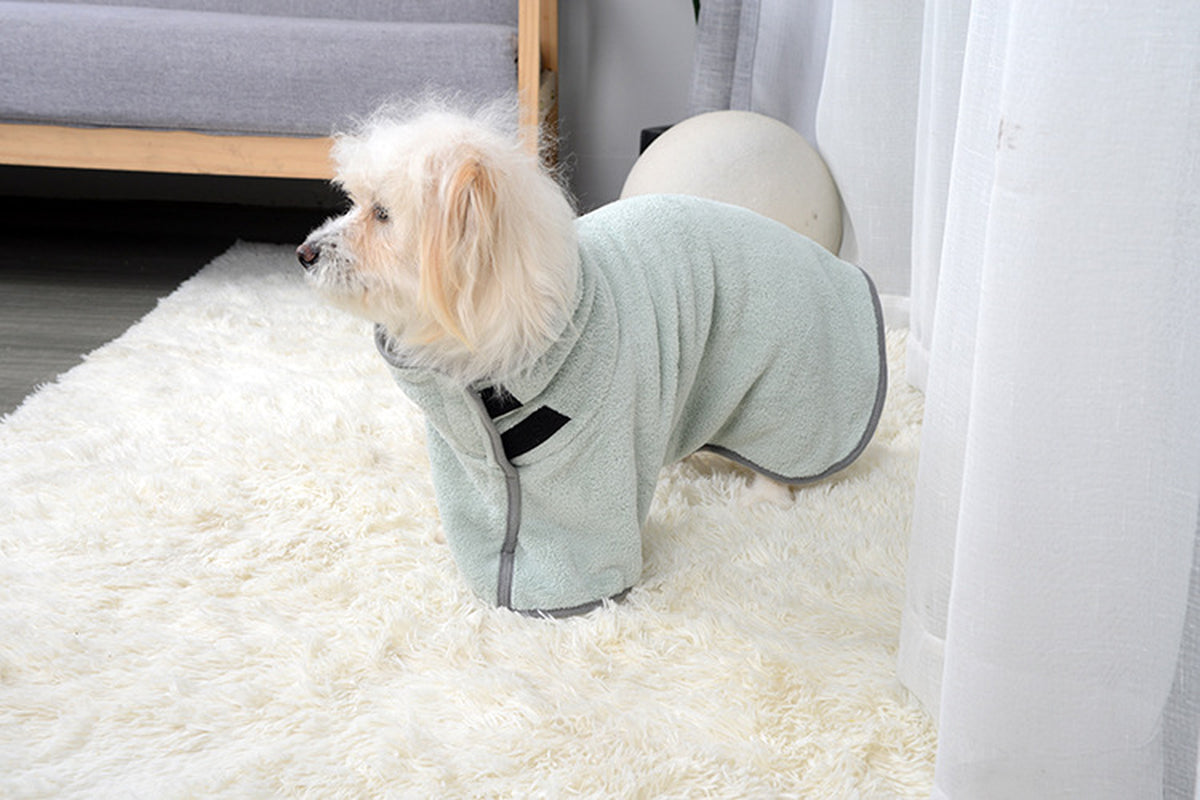 Microfiber Quick-Drying Pet Absorbent Towel - Dog Bathrobe and Bath Towel for Dogs and Cats