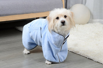 Microfiber Quick-Drying Pet Absorbent Towel - Dog Bathrobe and Bath Towel for Dogs and Cats
