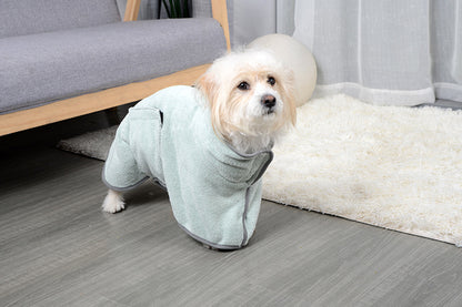 Microfiber Quick-Drying Pet Absorbent Towel - Dog Bathrobe and Bath Towel for Dogs and Cats