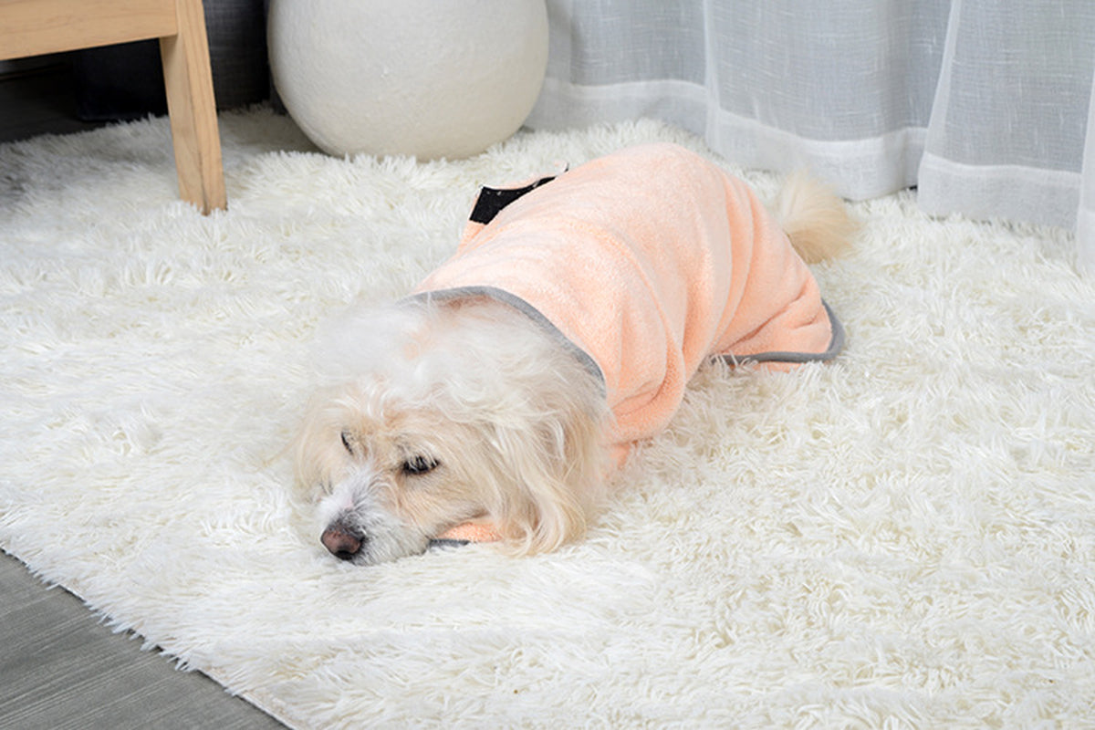Microfiber Quick-Drying Pet Absorbent Towel - Dog Bathrobe and Bath Towel for Dogs and Cats